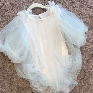 Elegant White Tulle Dress